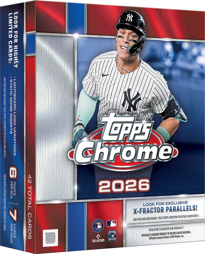 2026 Topps Chrome Baseball - Mega Box